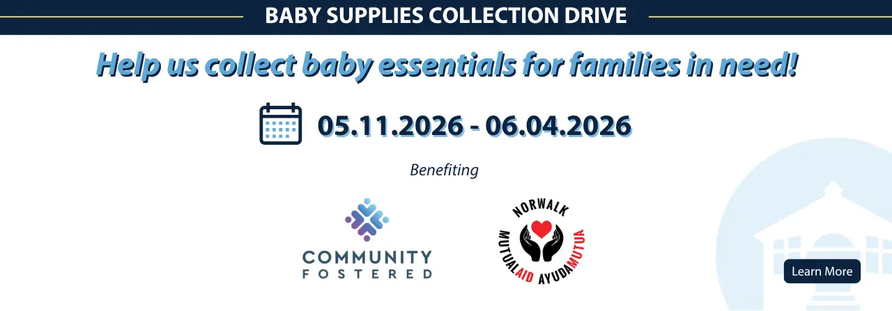 Baby Supply Collection Drive - help us collect baby essentials for families in need! May 11th through June 4th. Click to learn more.