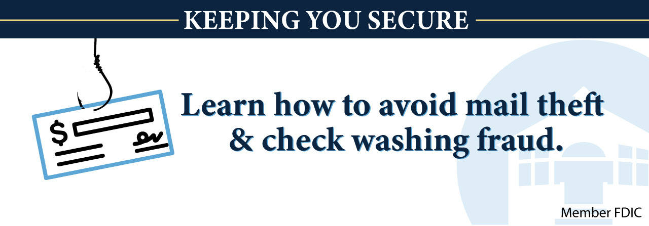 Learn how to avoid mail theft & check washing fraud.