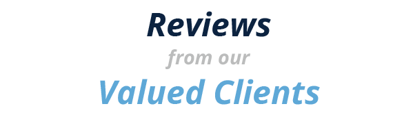 Reviews from our Valued Clients