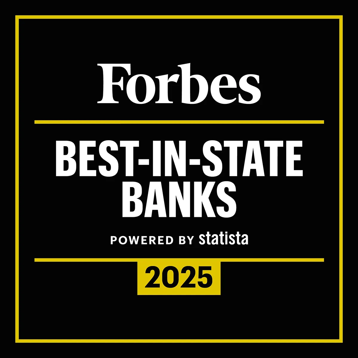 Forbes best-in-state banks 2025 powered by statista