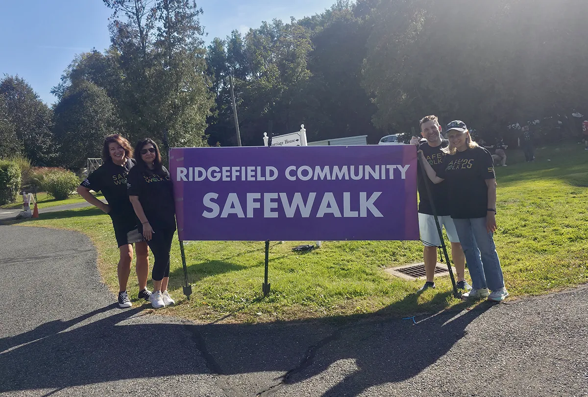Photographed, from left to right: Kelly Pellizzari, V.P., Branch Manager of Fairfield County Bank's Mill Plain Road branch in Danbury. Michelle Luis, A.V.P., Small Business Lending Manager, Fairfield County Bank. Sean Hargraves, A.V.P., Sales Management, Fairfield County Bank. Kathy Graham, V.P., Branch Manager of Fairfield County Bank's 150 Danbury Road branch in Ridgefield.
